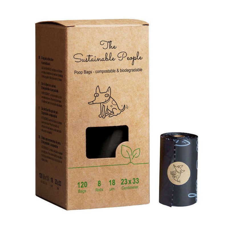 100% Compostable poop bags - 120 pcs.